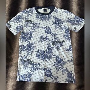 Scotch & Soda Navy and White Graphic Tee